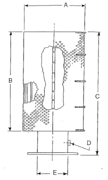 Standard Suction Screen Size Diagram